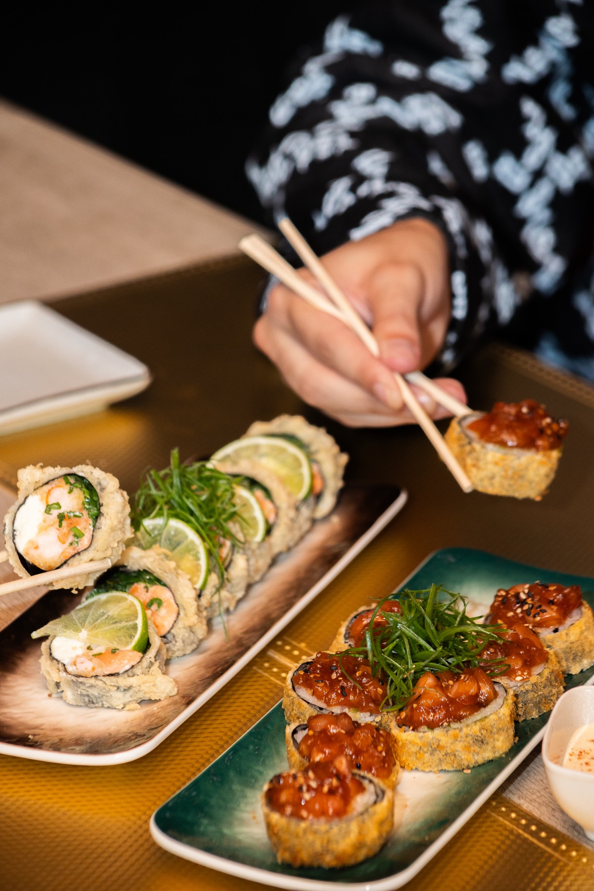 Rolls con palillos